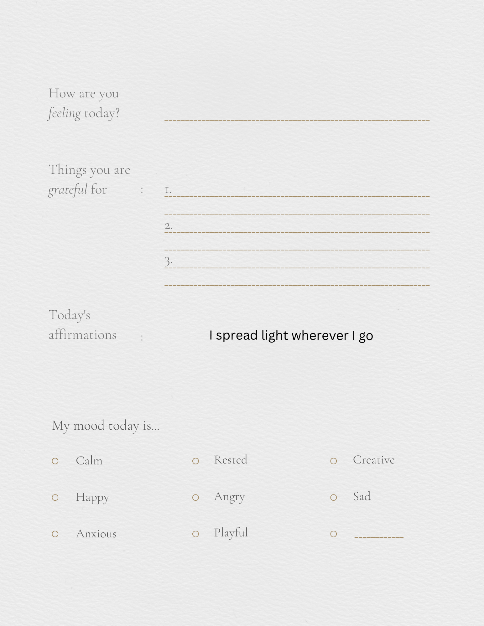 Self help journal