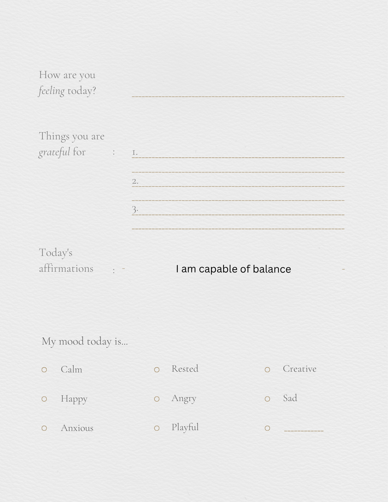 Self help journal