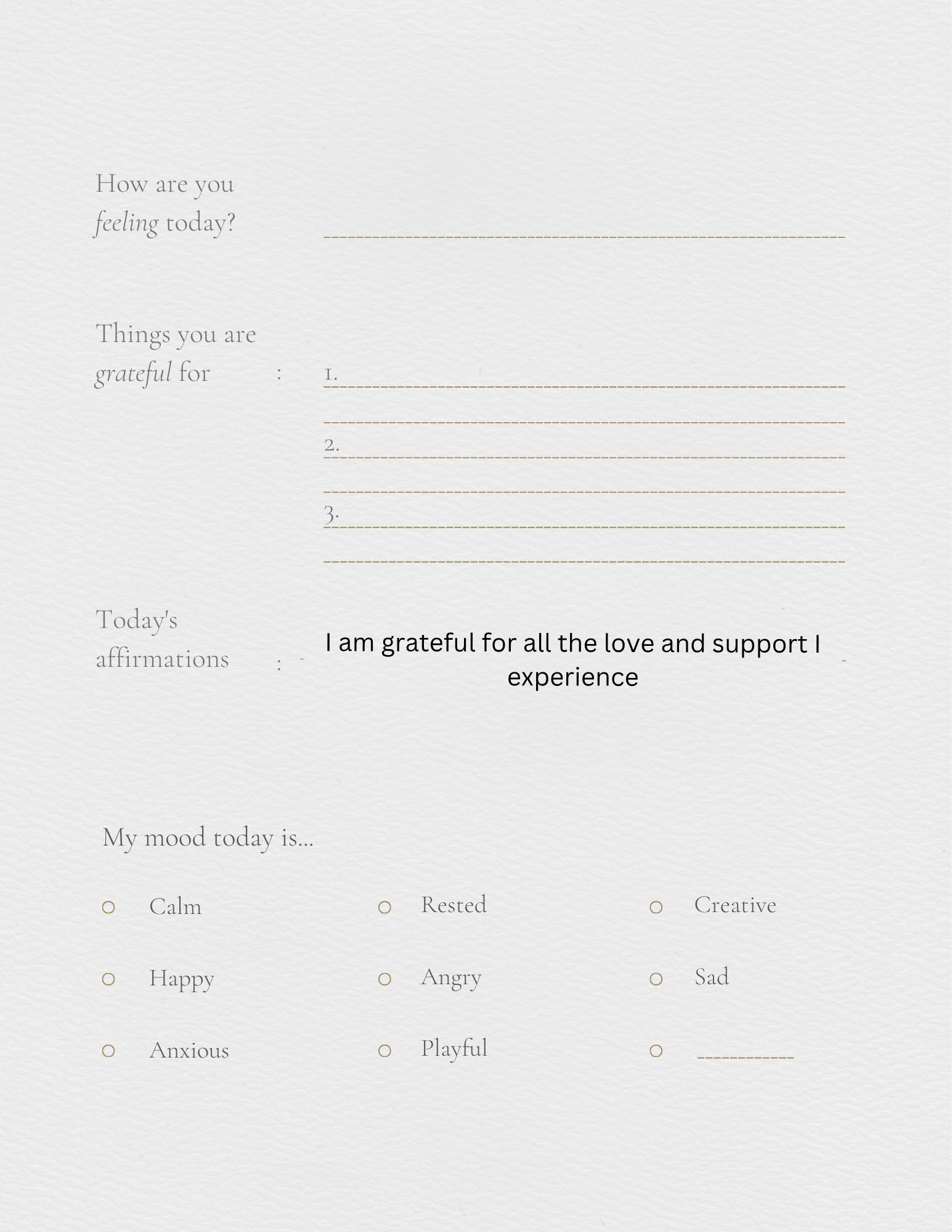 Self help journal