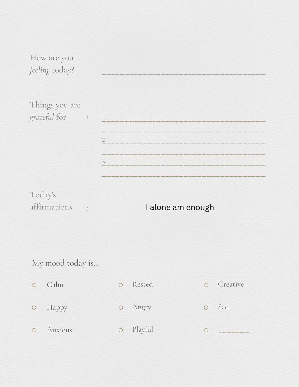 Self help journal