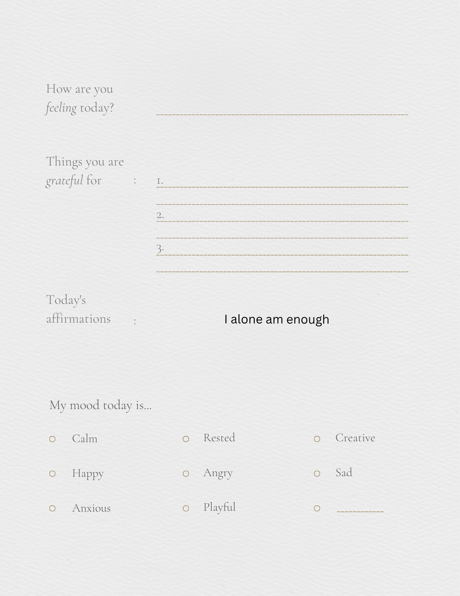 Self help journal