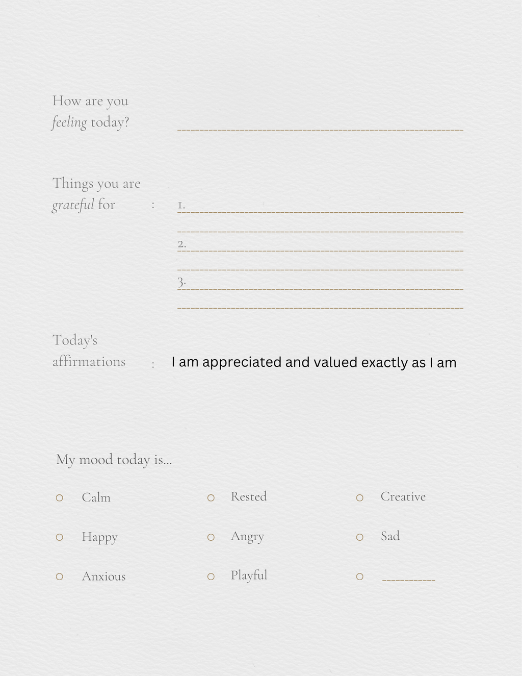 Self help journal