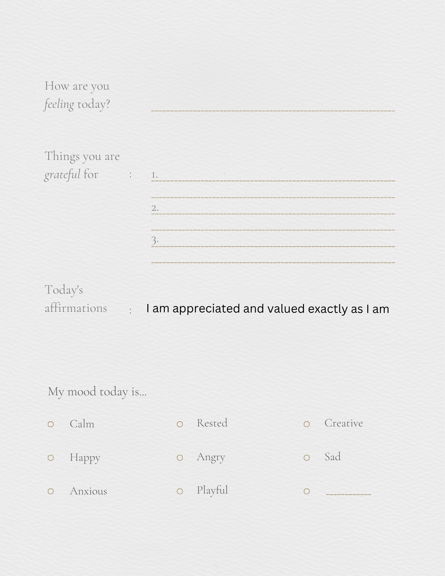 Self help journal