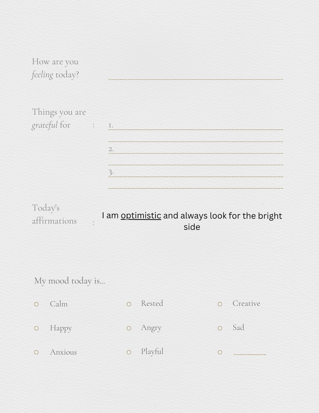Self help journal