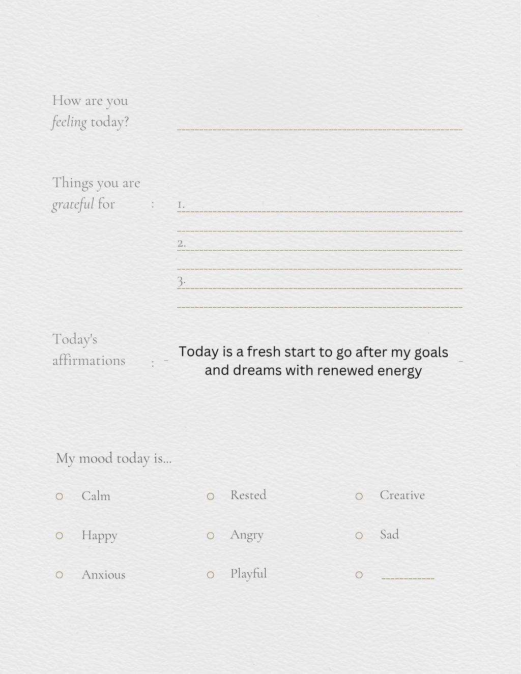 Self help journal