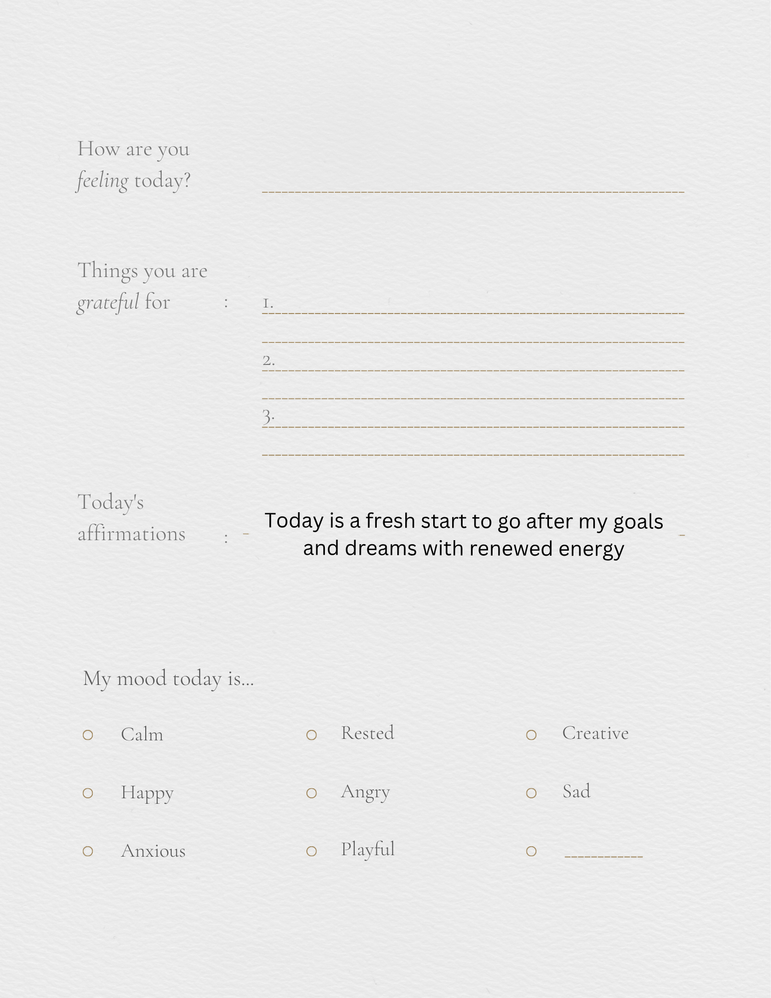 Self help journal