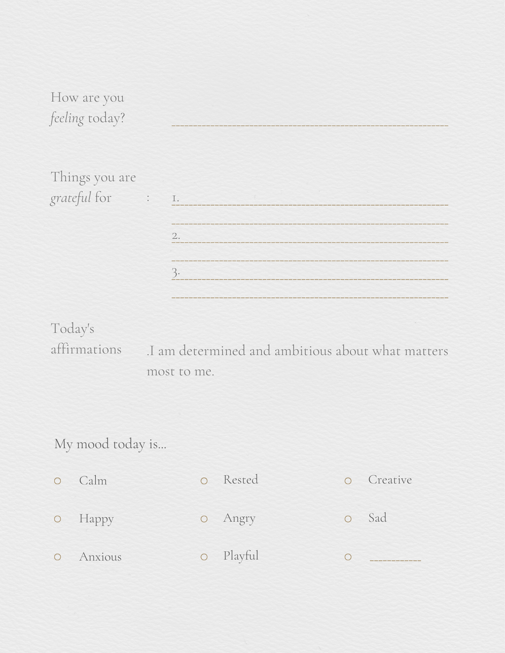 Self help journal