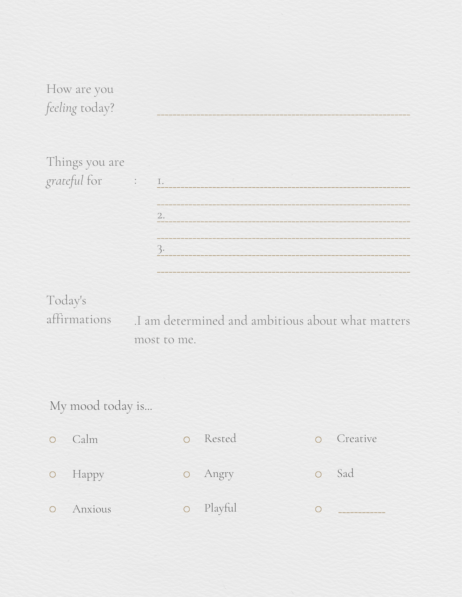 Self help journal