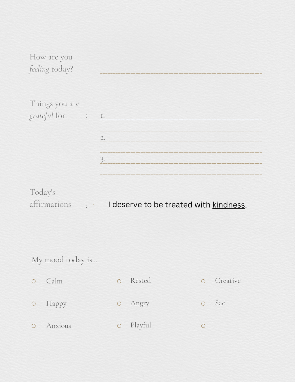Self help journal