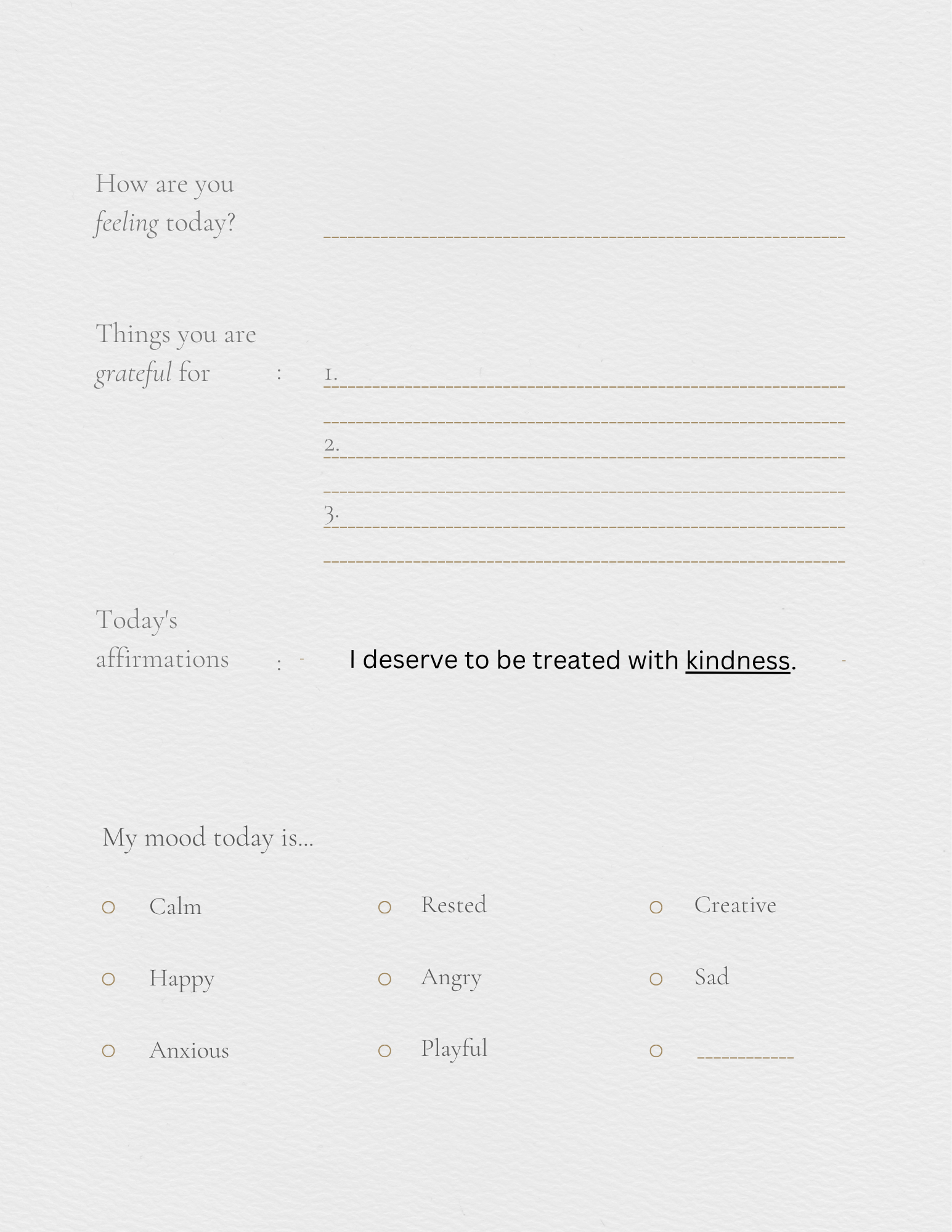 Self help journal