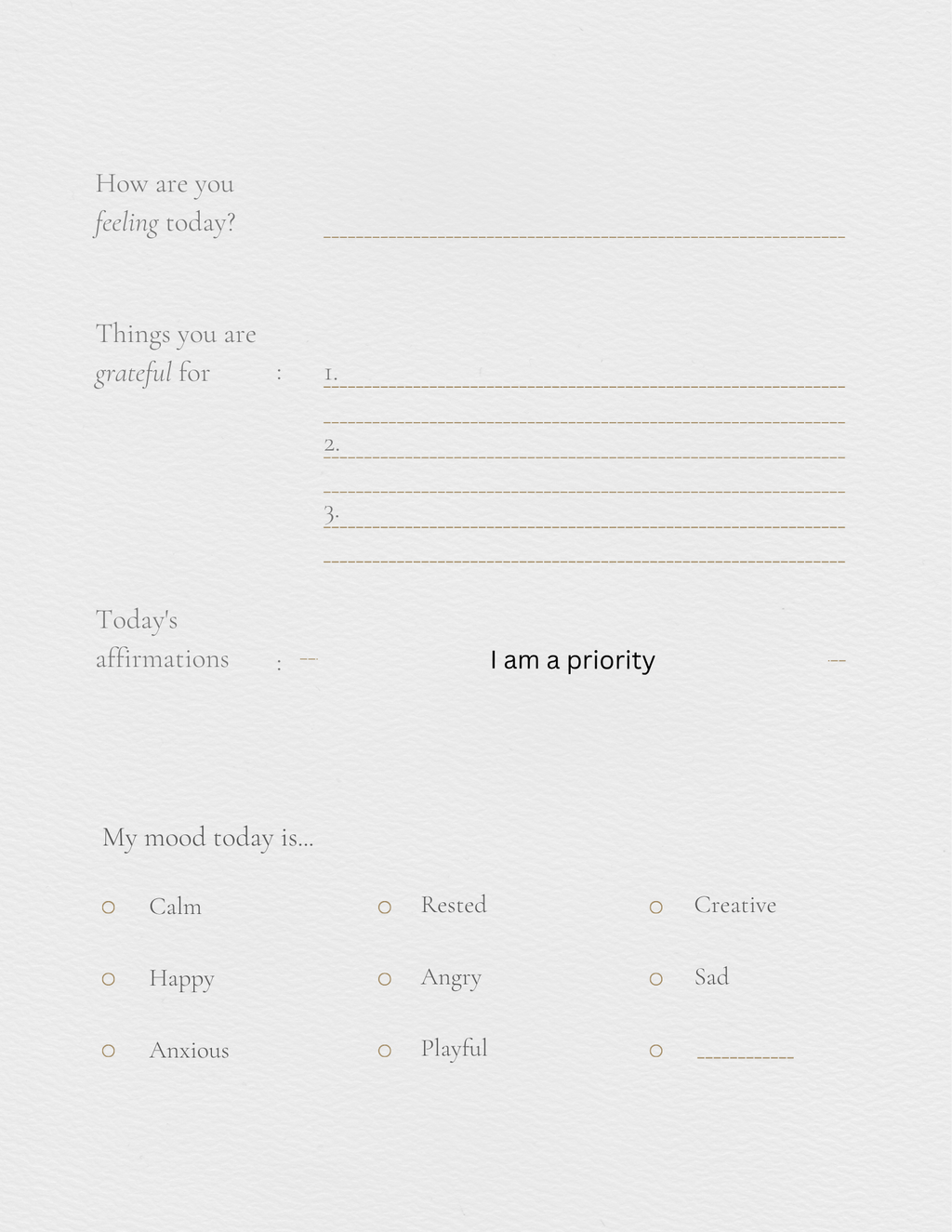 Self help journal