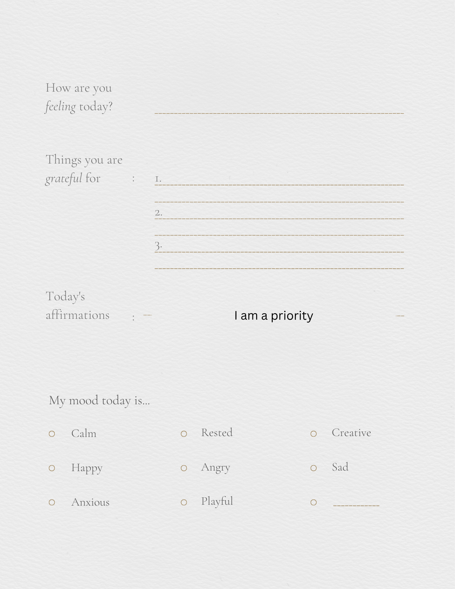 Self help journal