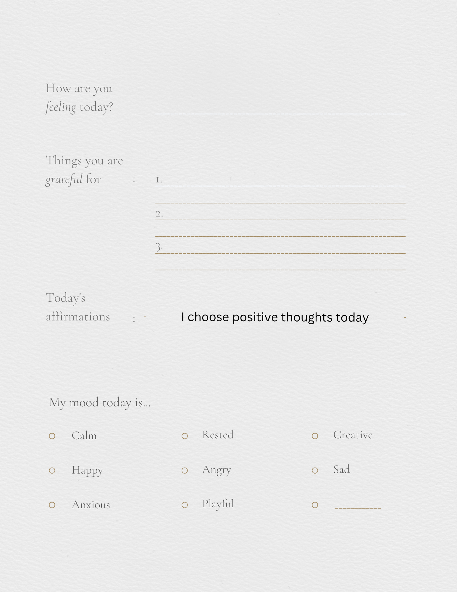 Self help journal