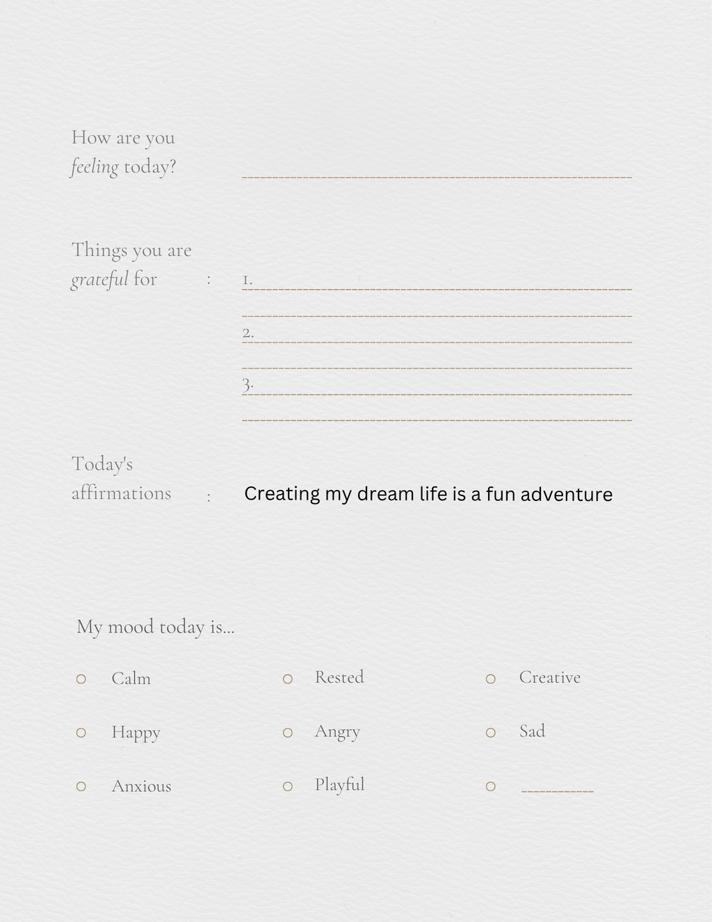 Self help journal