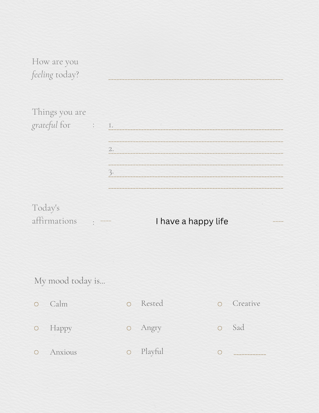 Self help journal