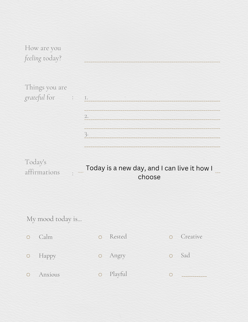 Self help journal