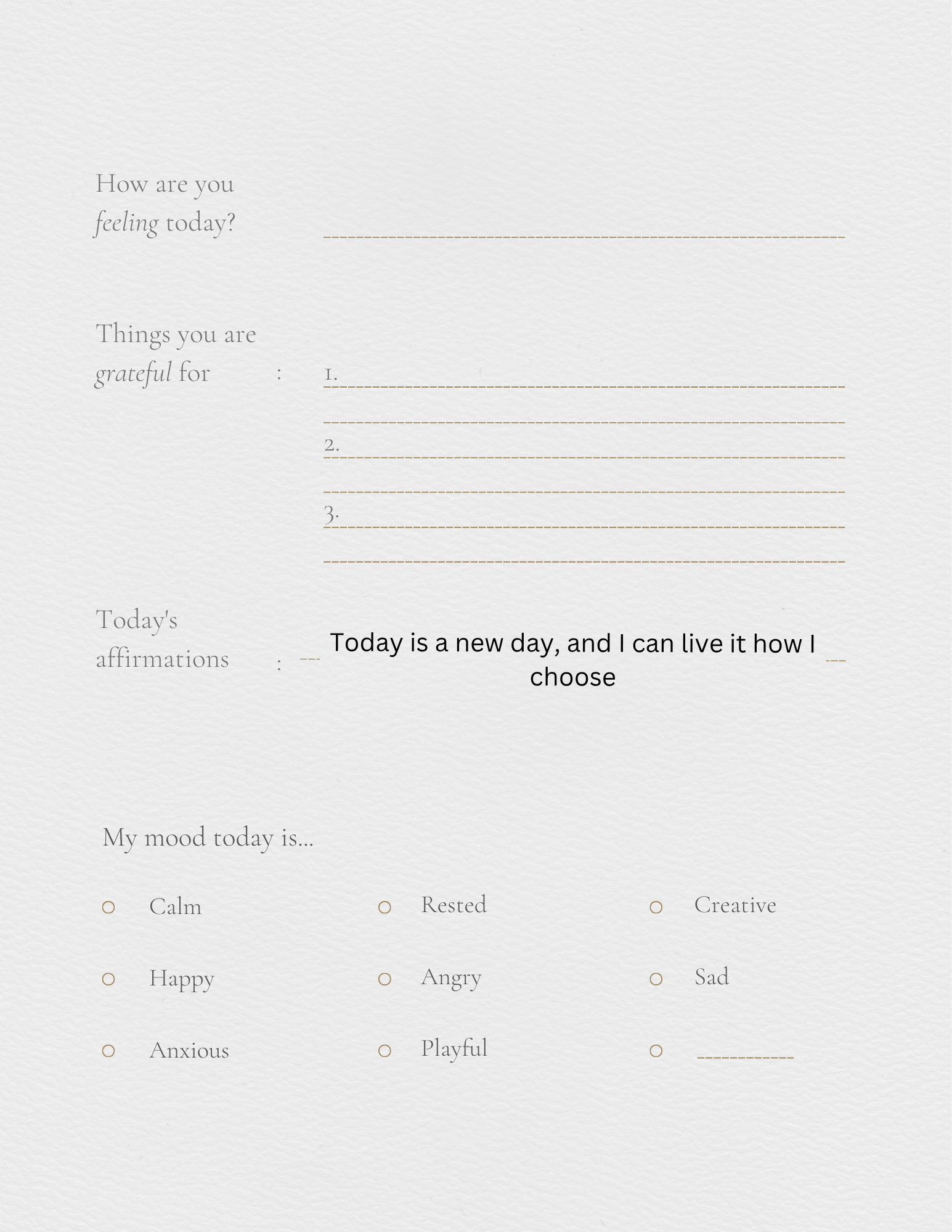 Self help journal
