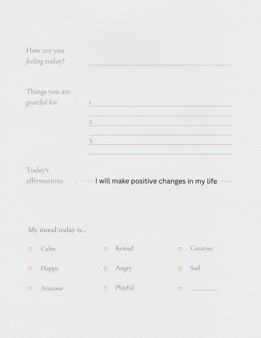Self help journal
