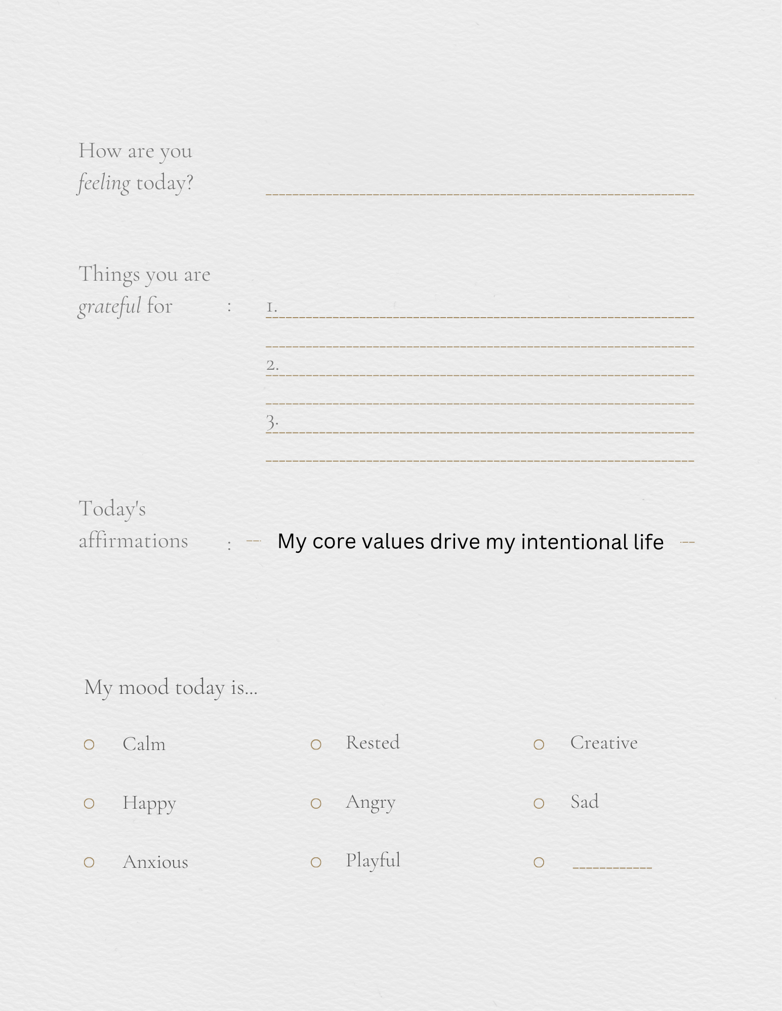 Self help journal