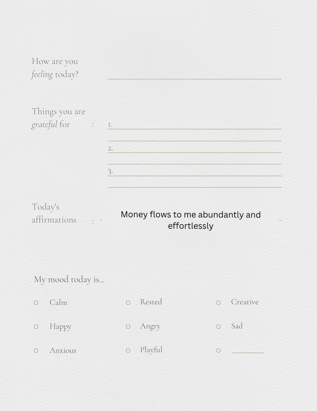 Self help journal