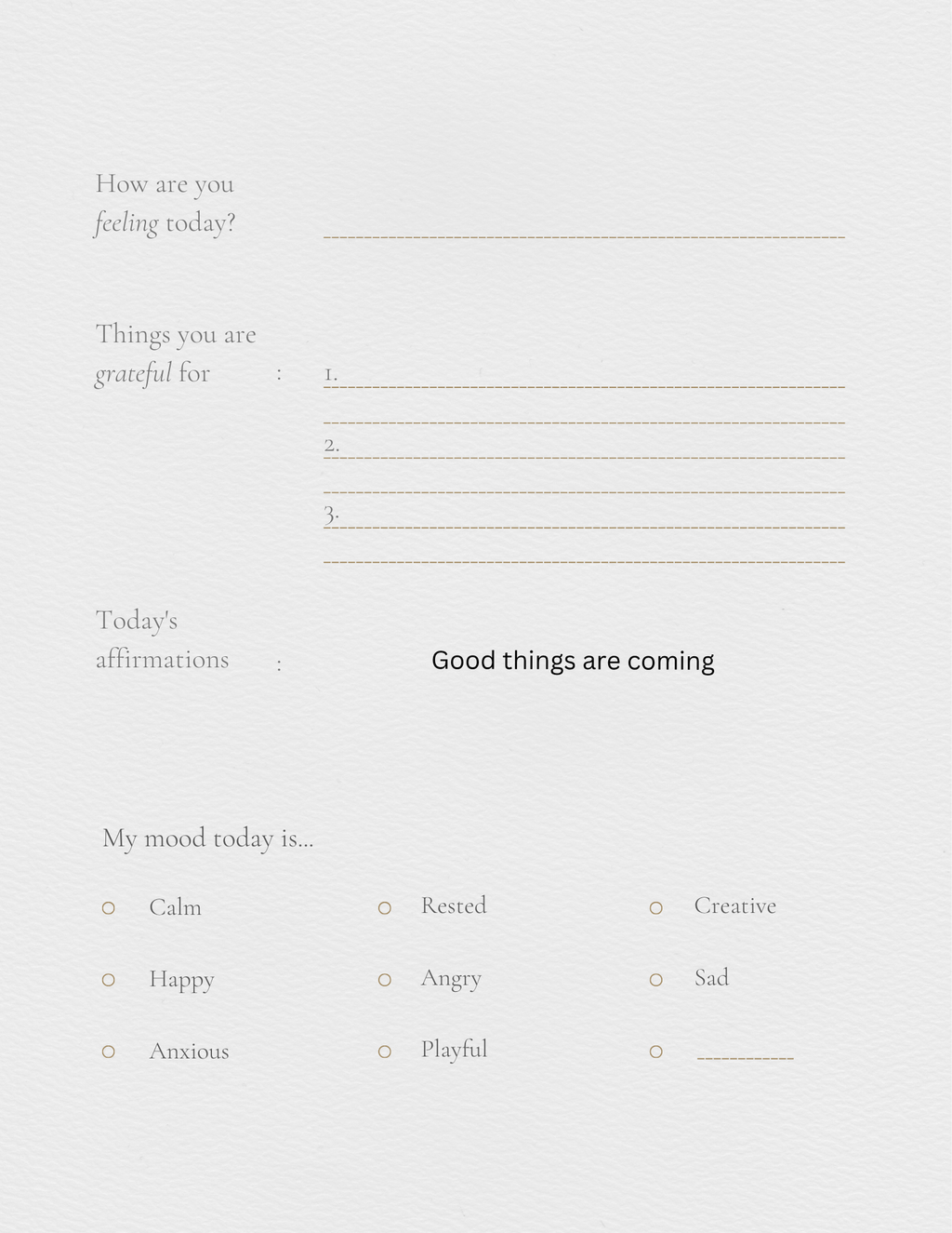 Self help journal