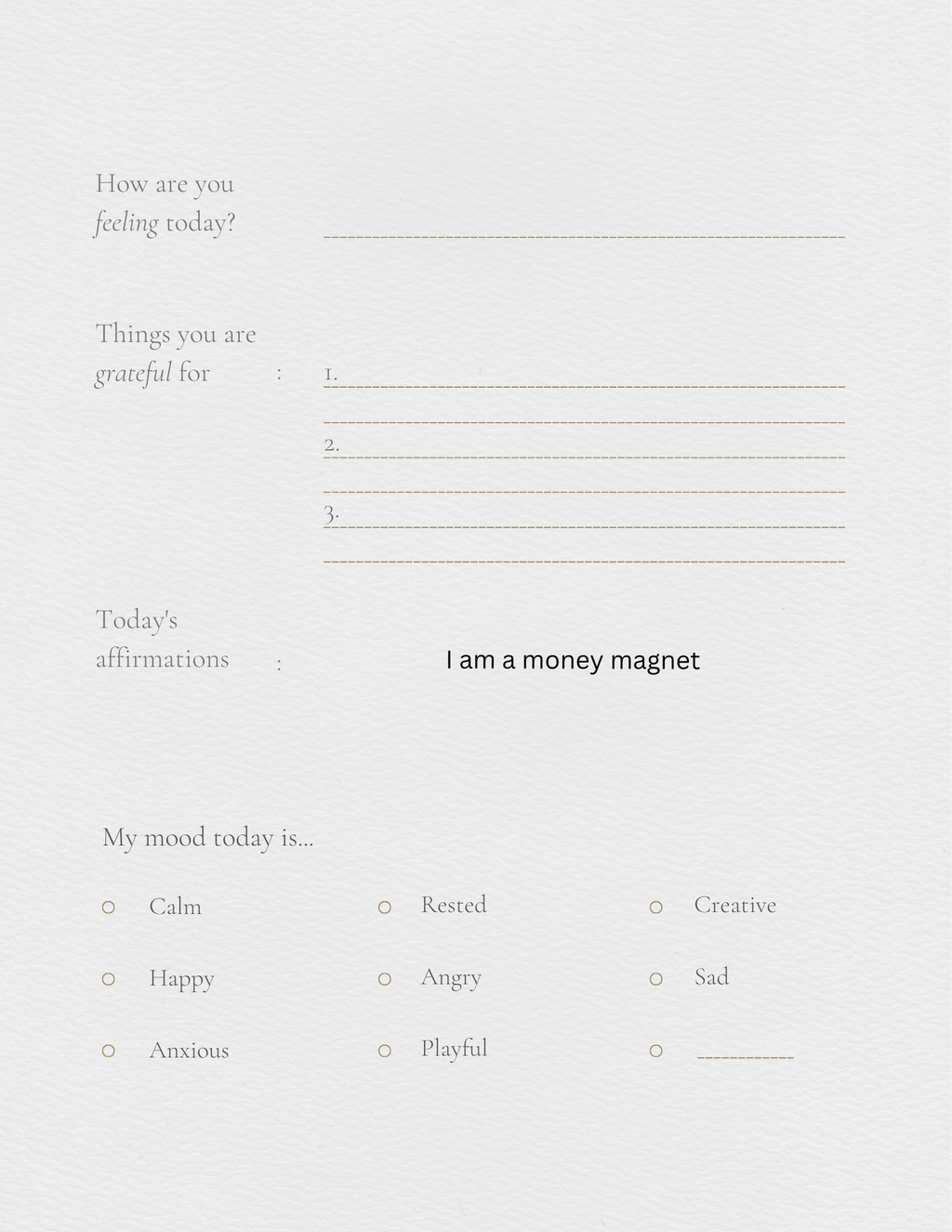 Self help journal