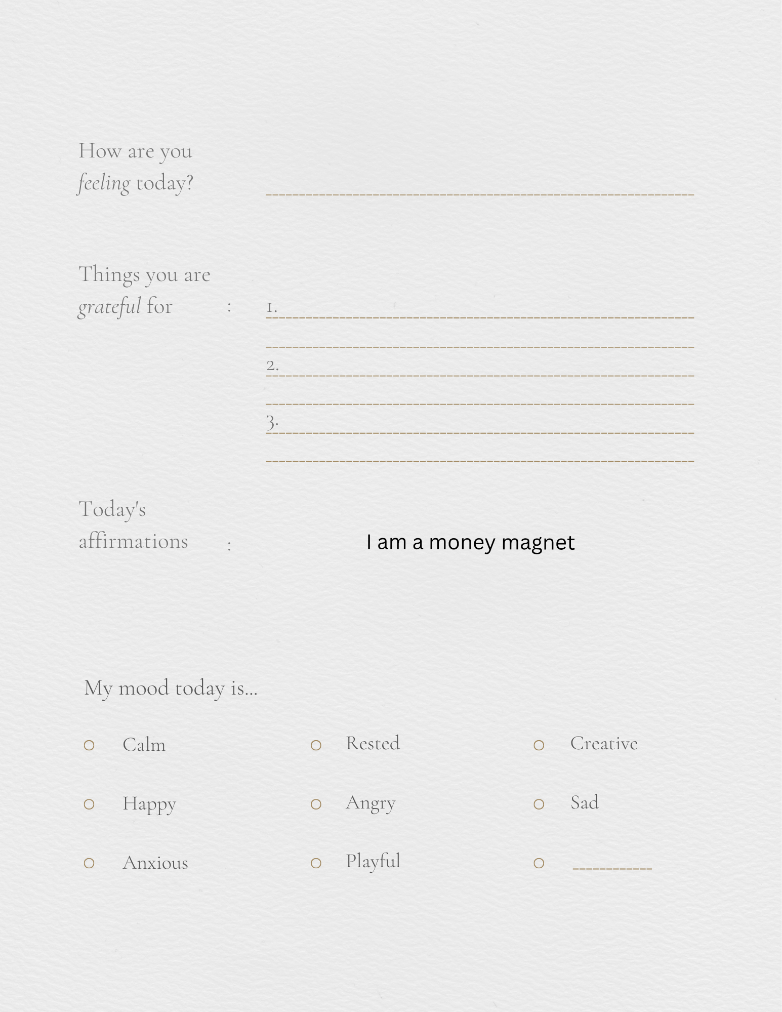 Self help journal