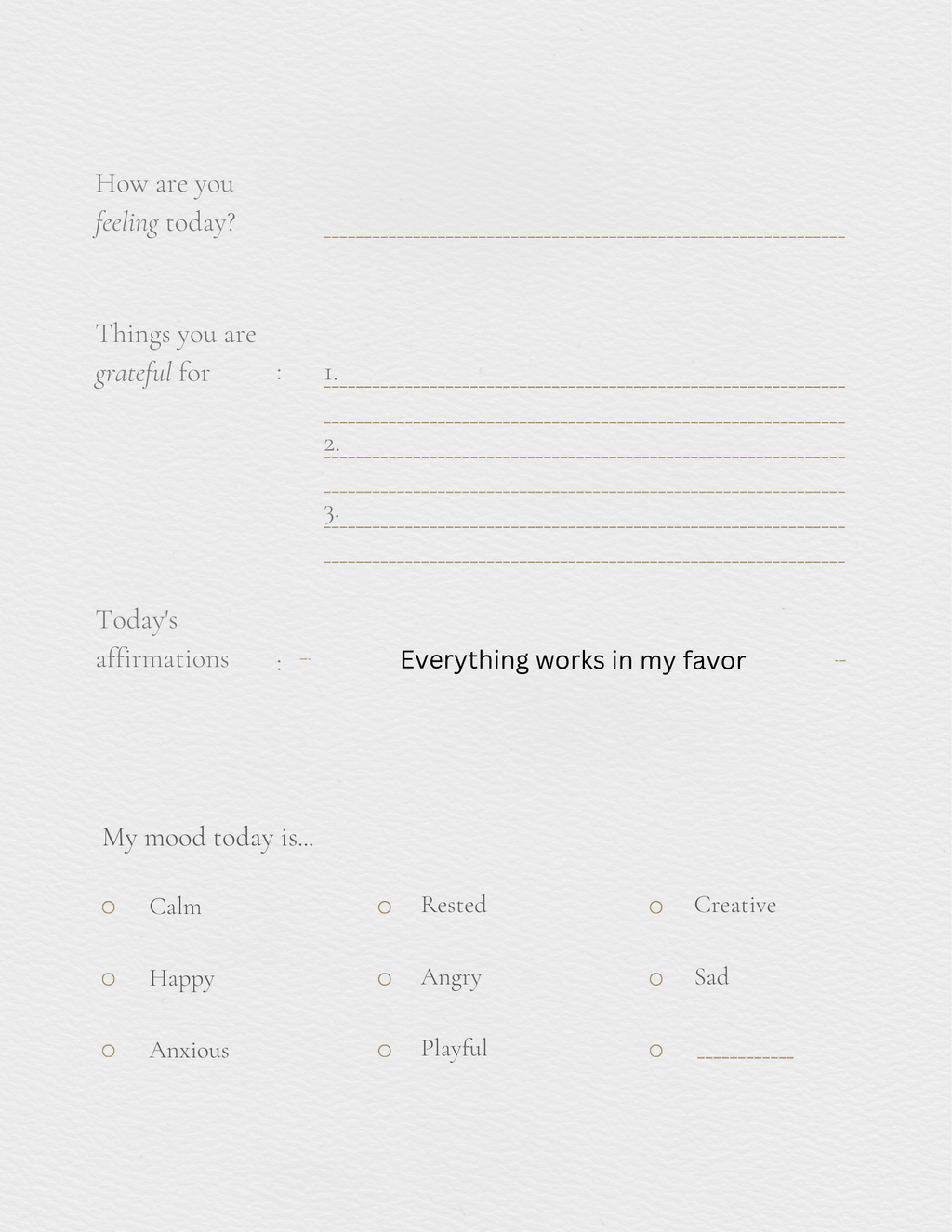 Self help journal
