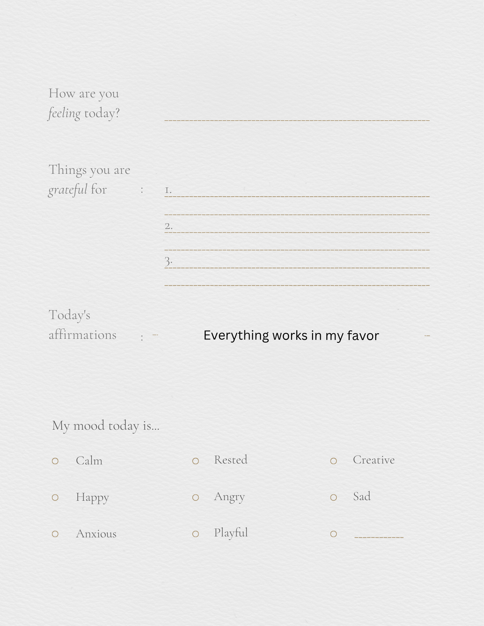 Self help journal