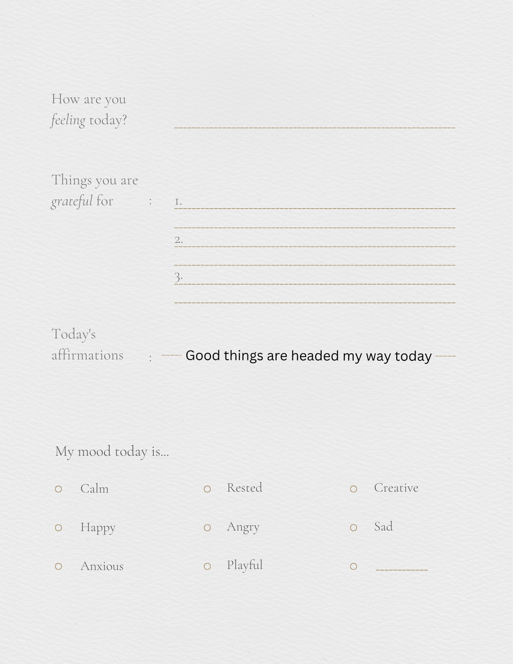 Self help journal