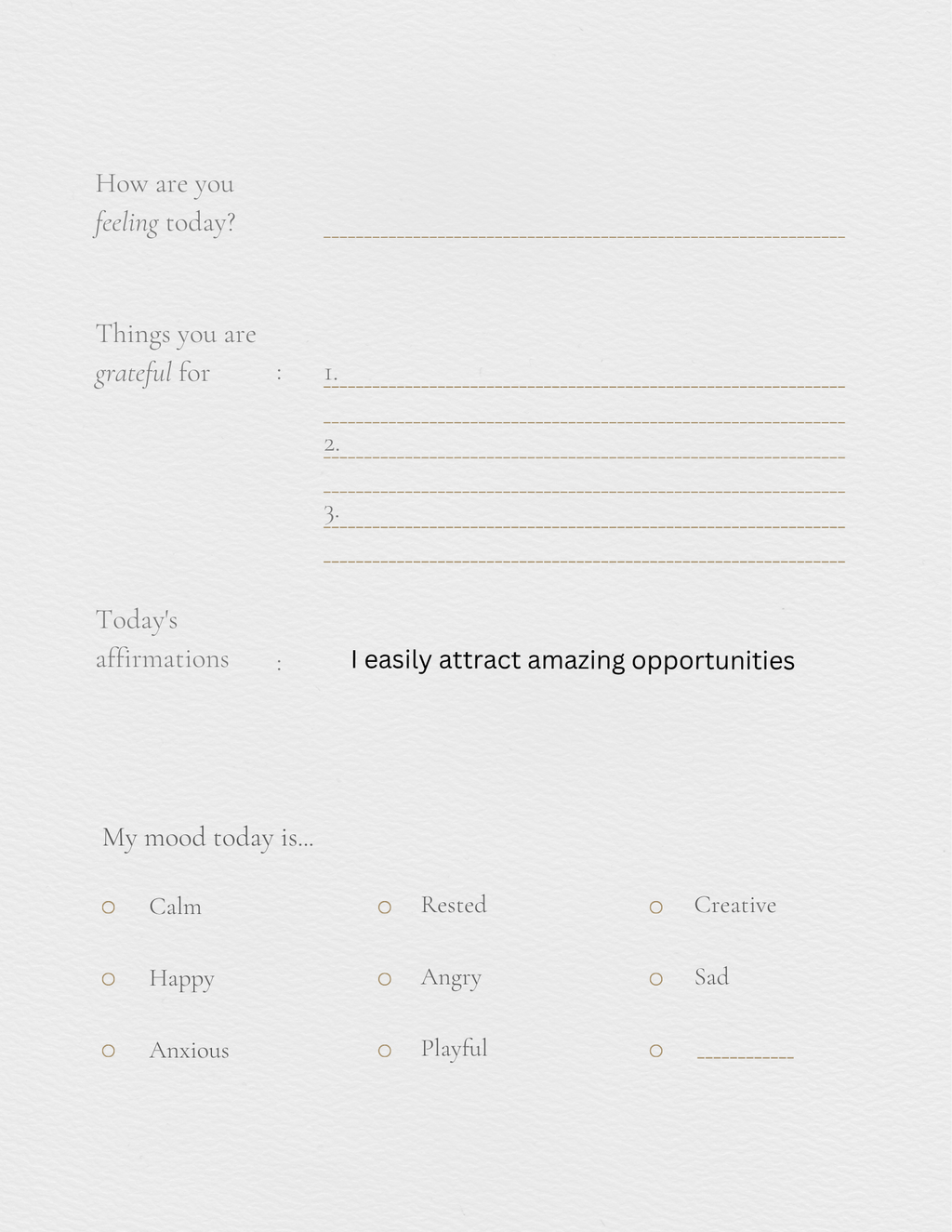 Self help journal