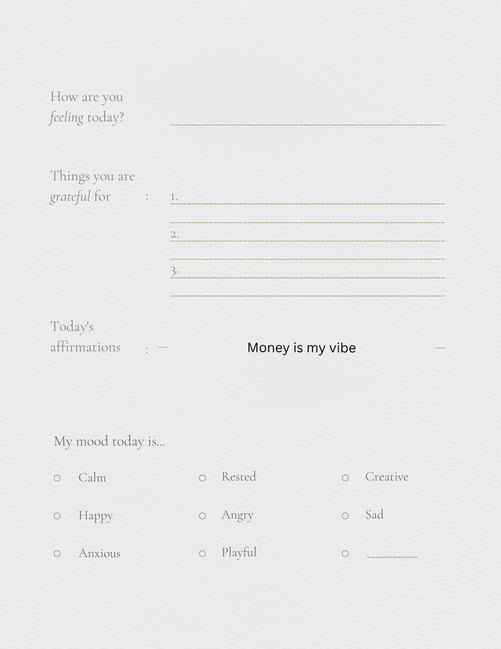 Self help journal
