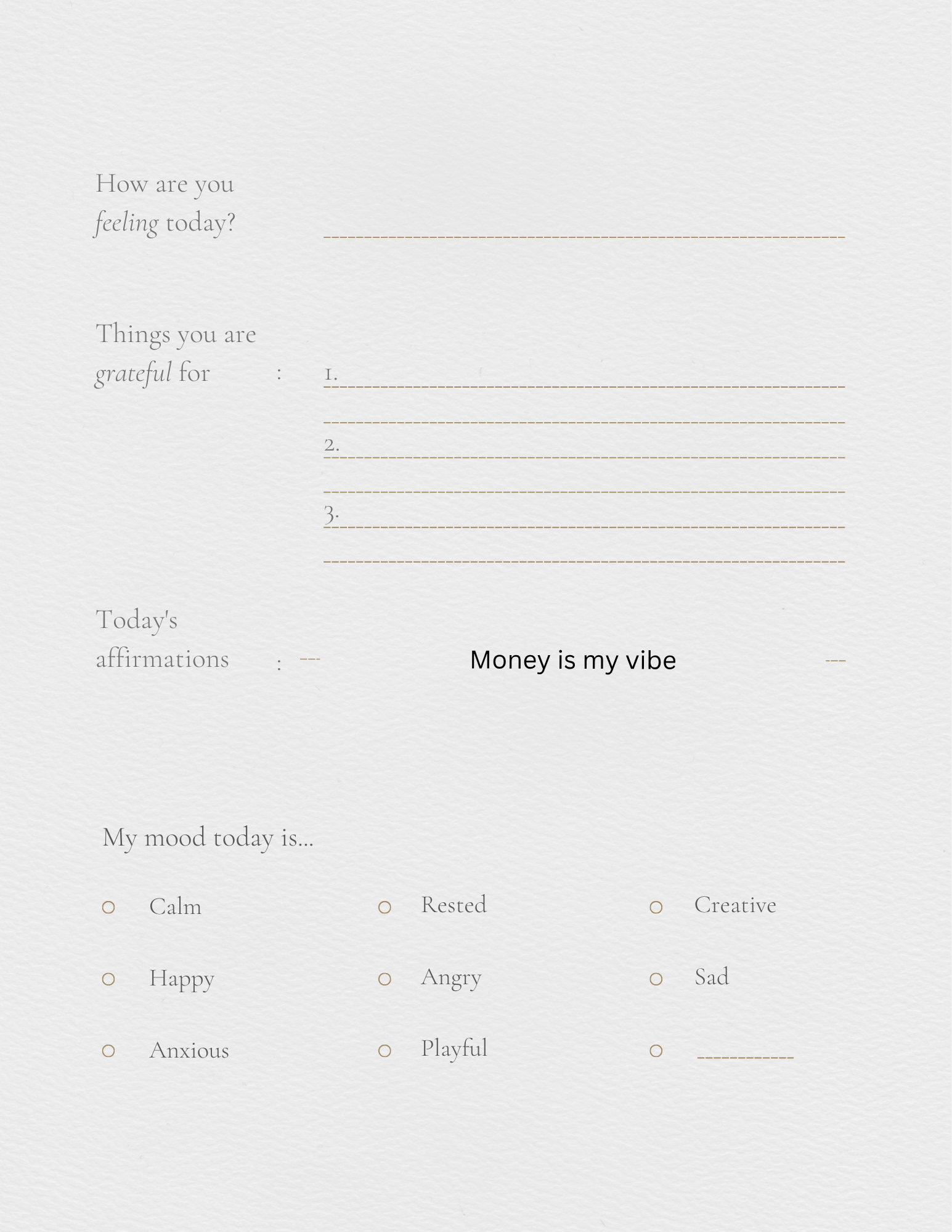 Self help journal