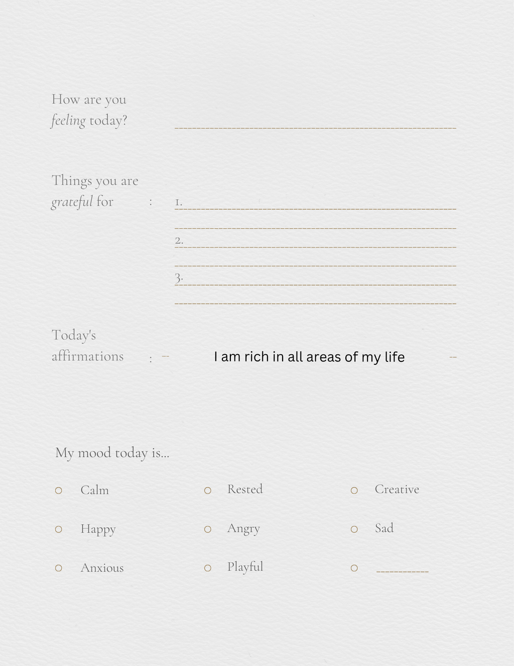 Self help journal
