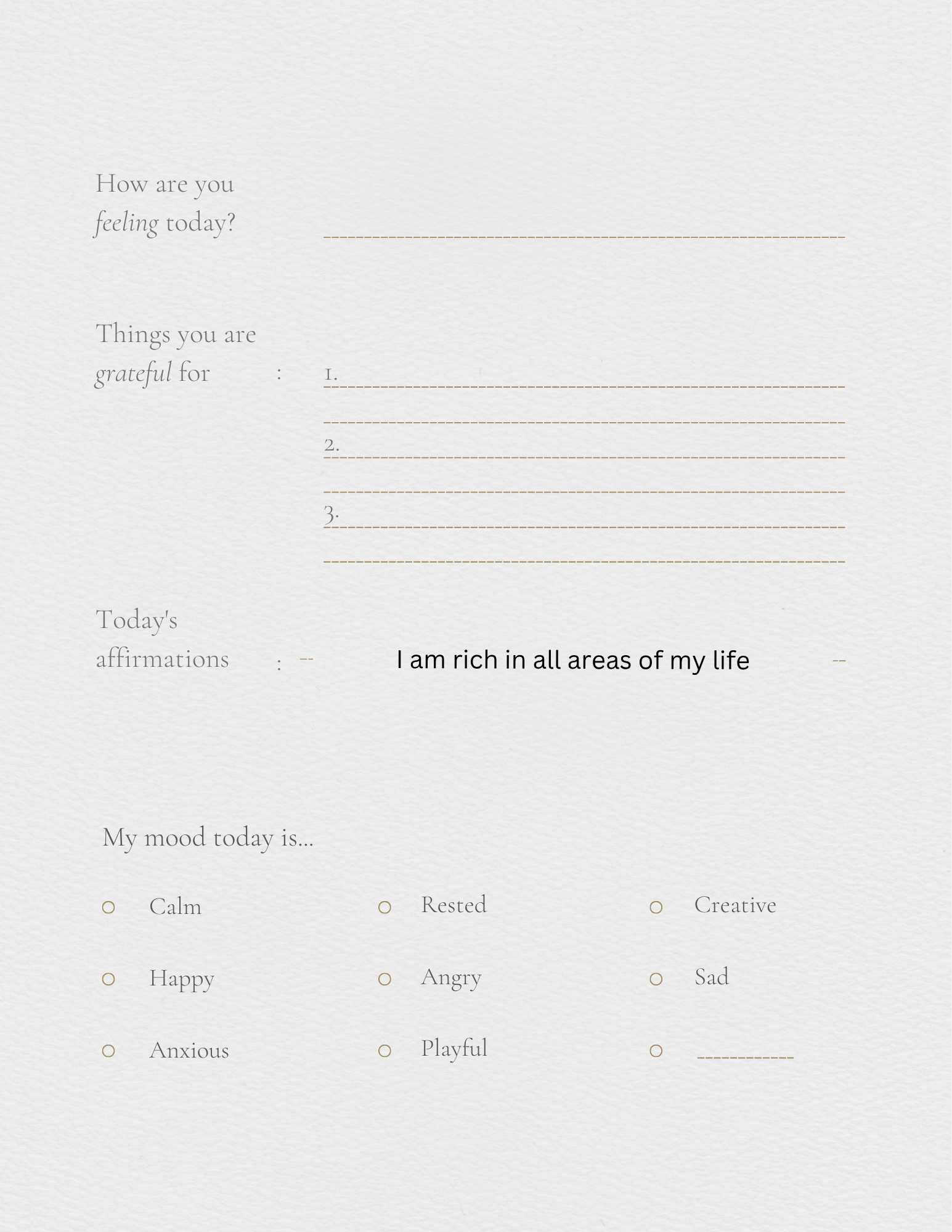 Self help journal