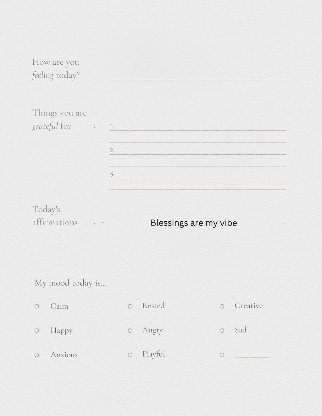 Self help journal