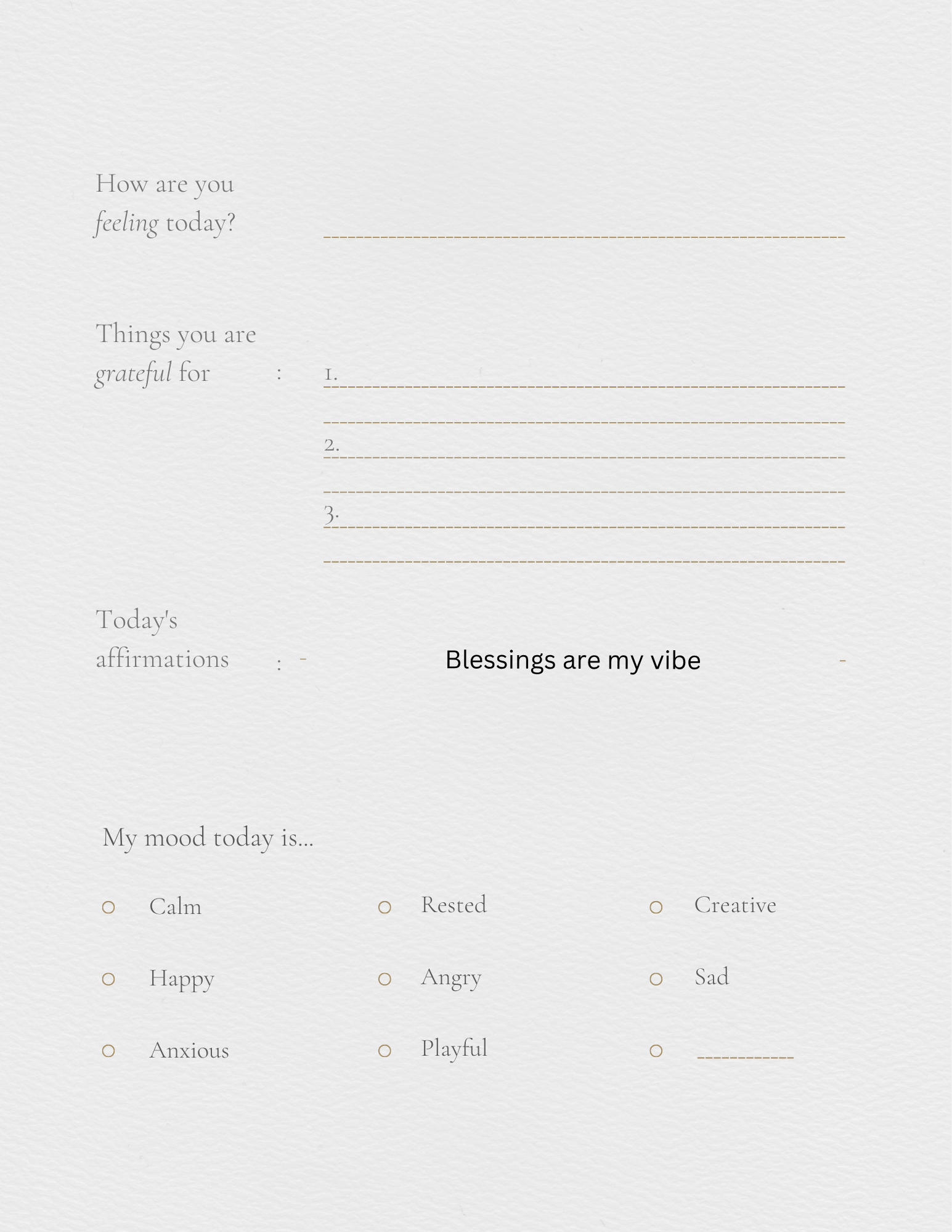 Self help journal