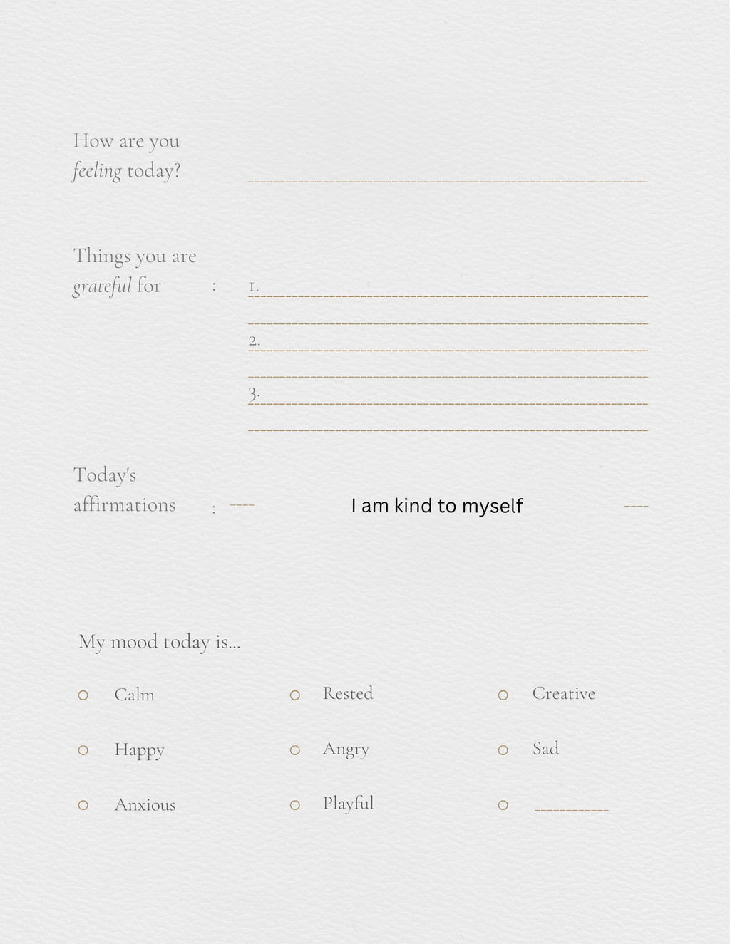 Self help journal