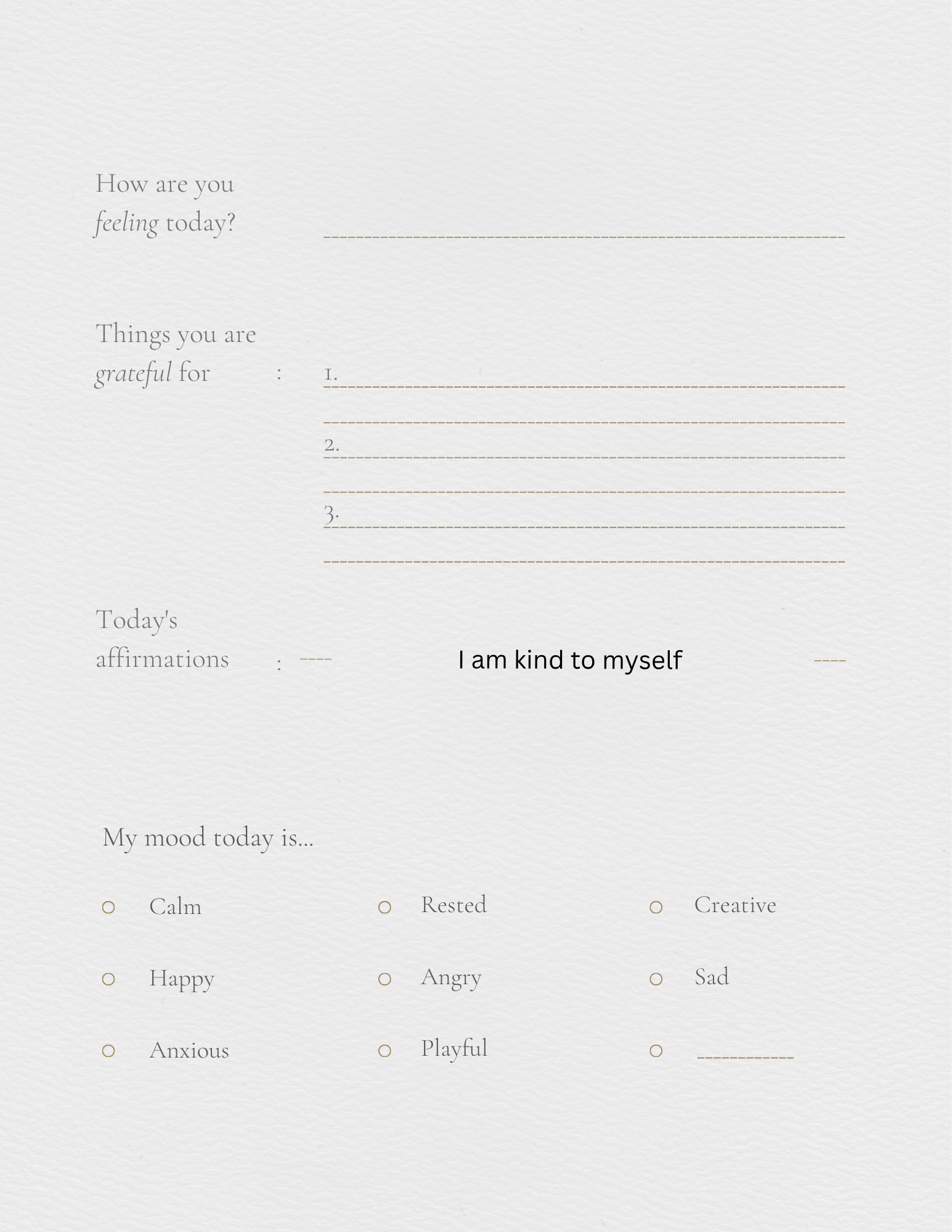 Self help journal