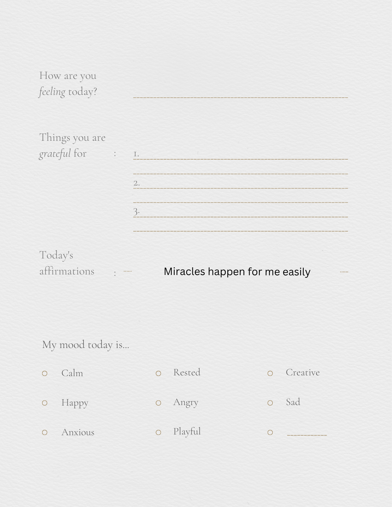 Self help journal