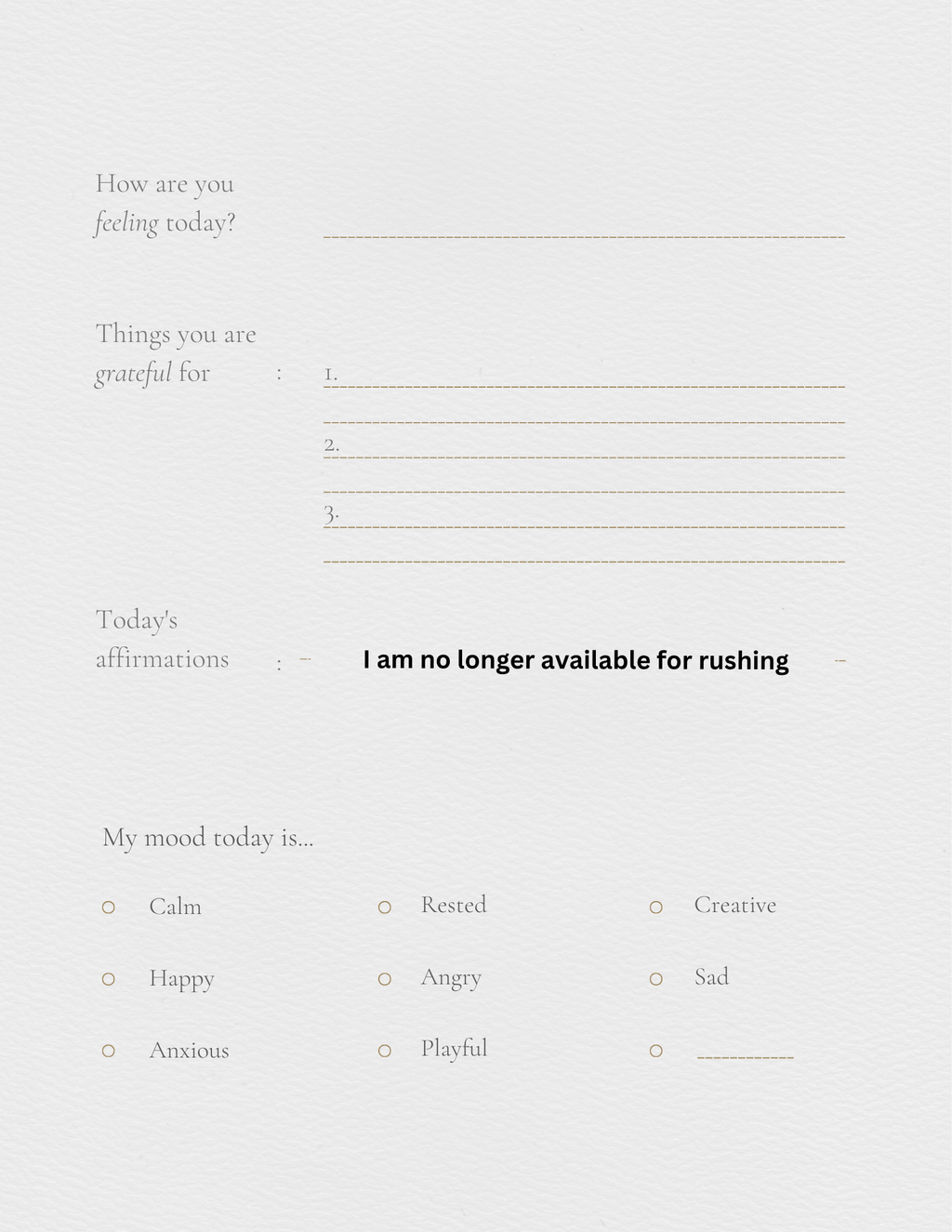 Self help journal