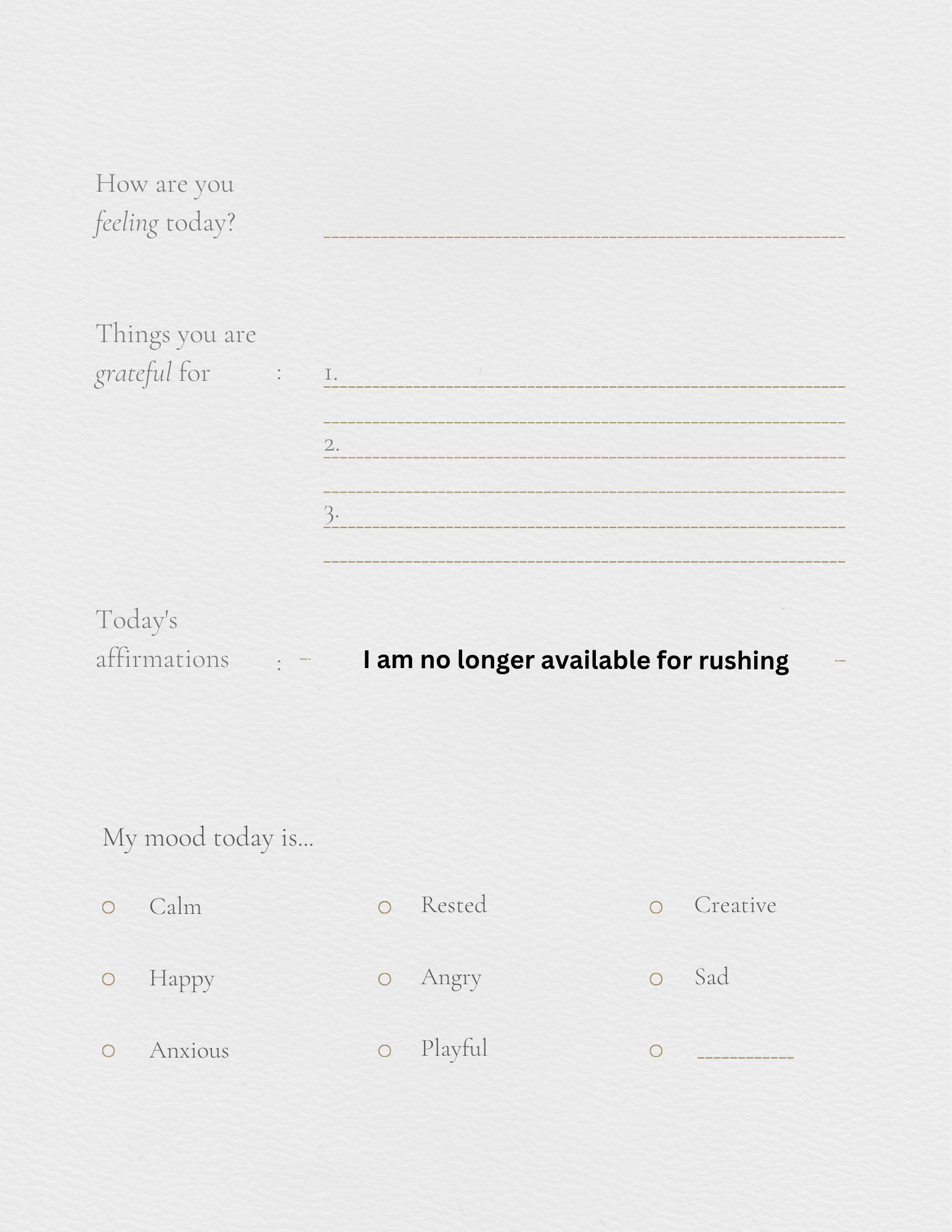 Self help journal