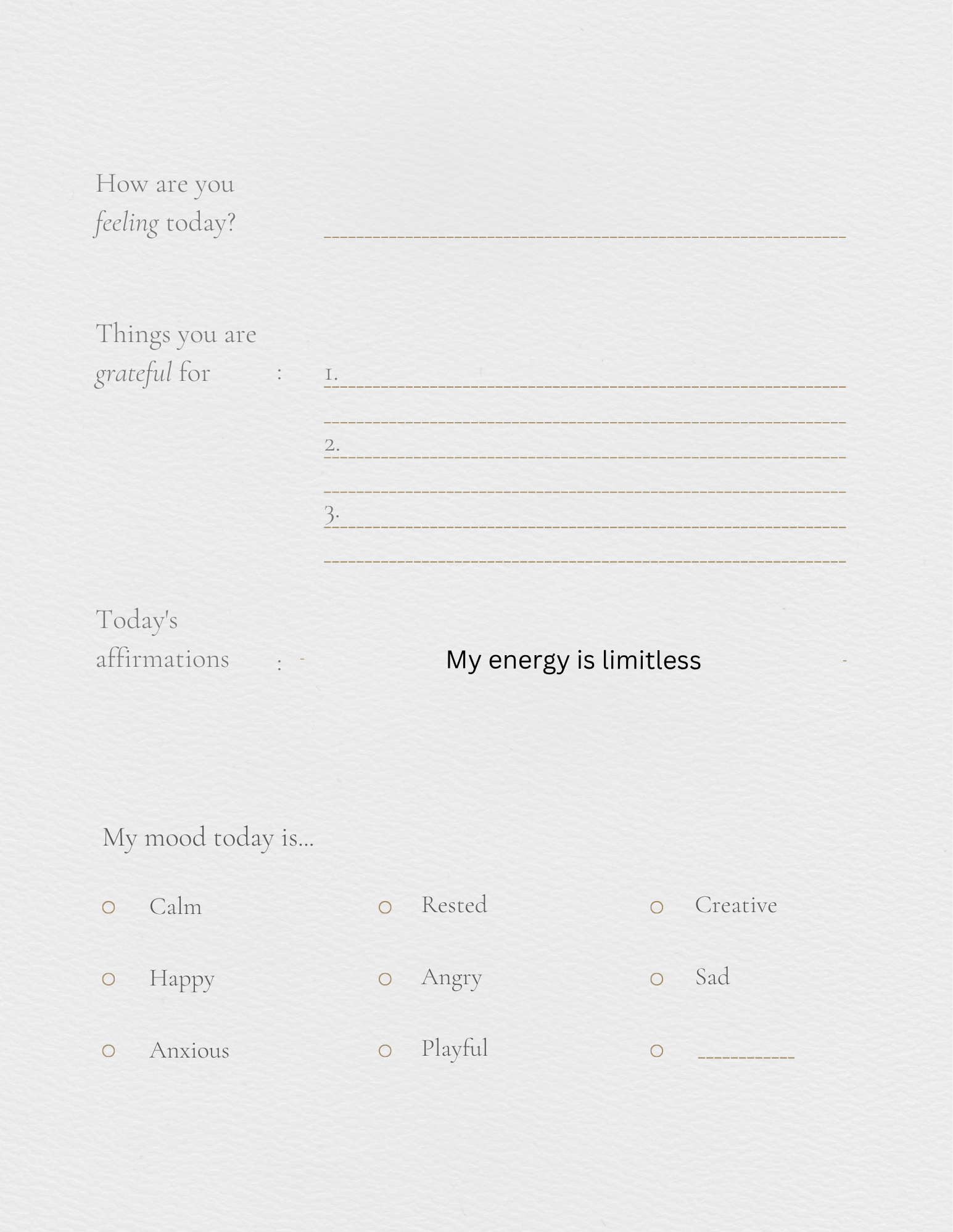 Self help journal