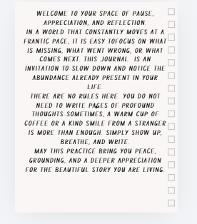 Gratitude Journal